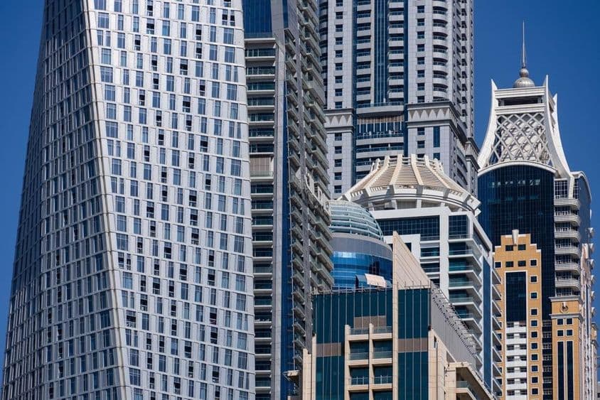 दुबई गगनचुंबी इमारतें।