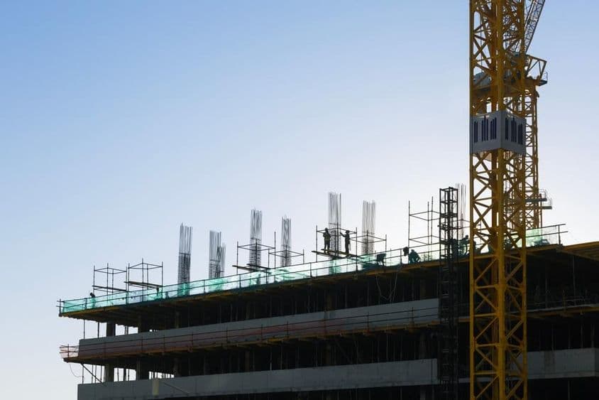 संयुक्त अरब अमीरात में रिहायशी भवन निर्माण।