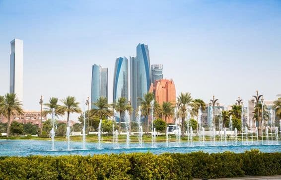 संयुक्त अरब अमीरात, अबू धाबी व्यापार और आवासीय केंद्र।