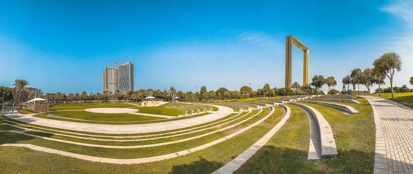 ज़ाबील पार्क में दुबई फ्रेम