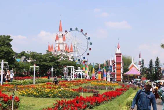 फेरिस व्हील और डिज़्नी महल
