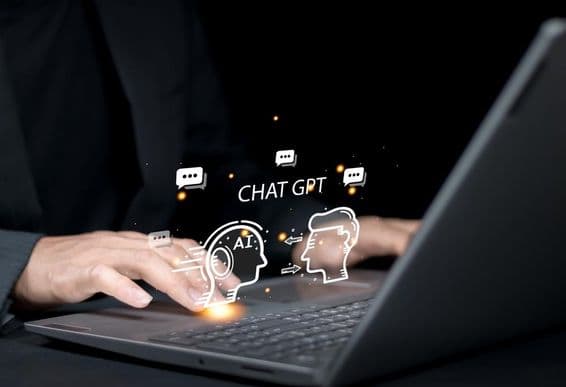 कृत्रिम बुद्धिमत्ता के साथ ChatGPT वार्तालाप।