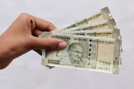 भारतीय ₹500 का बैंक नोट।