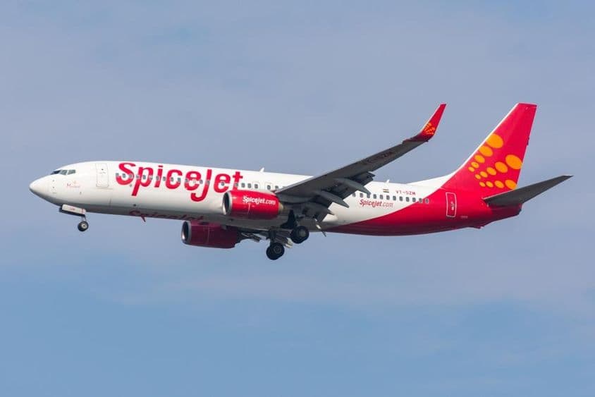 स्पाइसजेट का बोइंग 737-800 विमान।