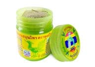 हांग थाई हर्बल इनहेलर से बना हरा जार।