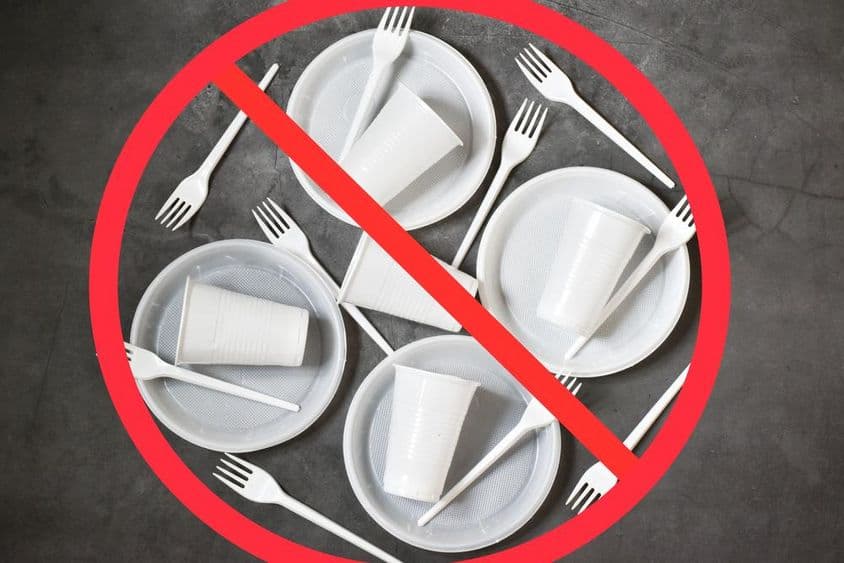 सिंगल-यूज़ प्लास्टिक पर प्रतिबंध।