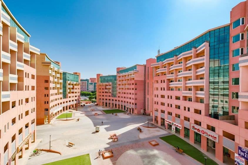 डिस्कवरी गार्डन्स में आवासीय इमारतें।