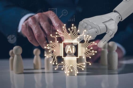 व्यापार कार्यों में कृत्रिम बुद्धिमत्ता प्रौद्योगिकी।