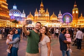 ग्लोबल विलेज के अनुभव में रंगीन शाम