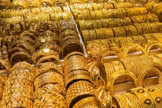 दुबई गोल्ड सूक, संयुक्त अरब अमीरात।