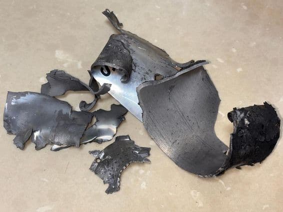 रॉकेट टुकड़ों के हिस्से