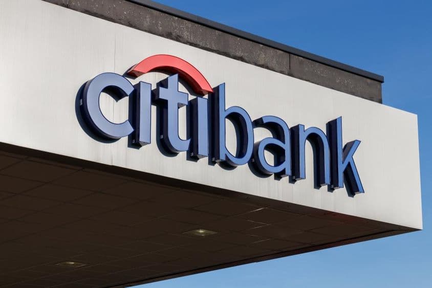 Citibank खुदरा बैंक शाखा।