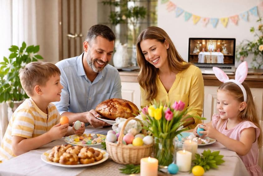 दुबई के माहौल में घर पर ईस्टर