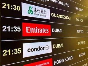 हवाई अड्डा, प्रस्थान बोर्ड