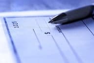 बैंक चेक लिखने के लिए उपयोग की जाने वाली कलम