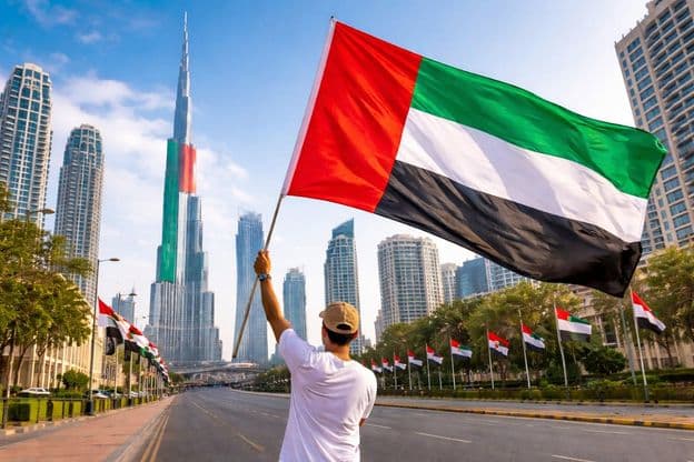 एक ध्वज के साथ राष्ट्रीय एकता